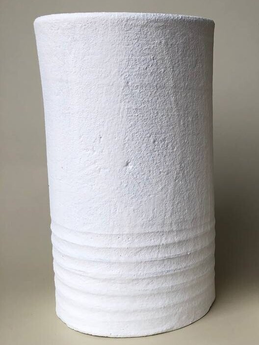 Beau Clay Vase, Color: White