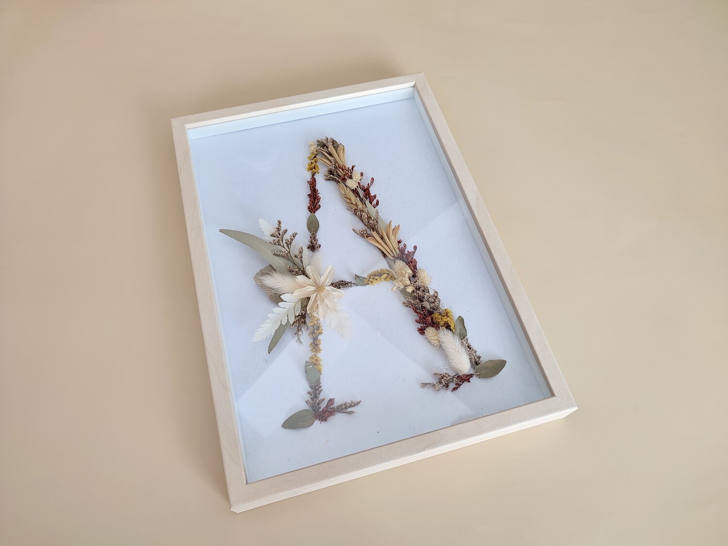 Framed Flower Letter