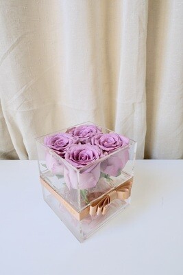 Fresh Roses Acrylic Box