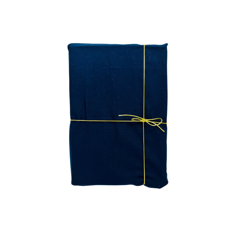Inpakken met stof - donkerblauw