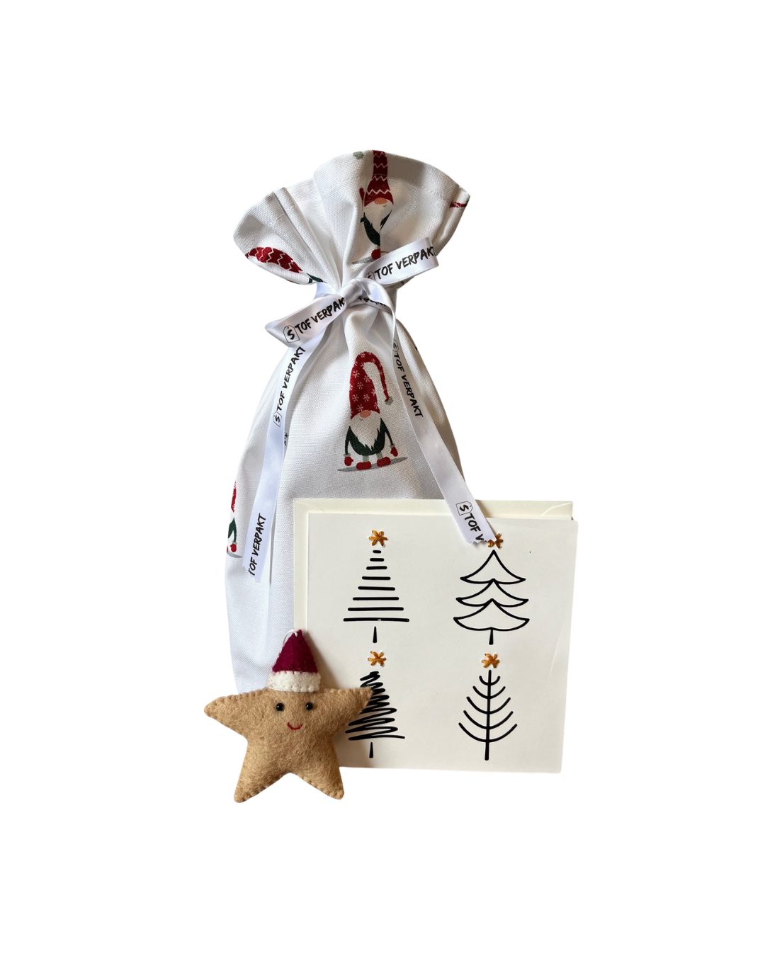 Kerstset Kerstboom - kies je kaart & ornament