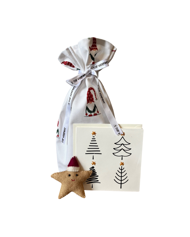Kerstset Kerstboom - kies je kaart & ornament