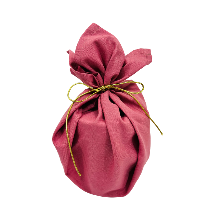 Inpakken met stof - oud roze