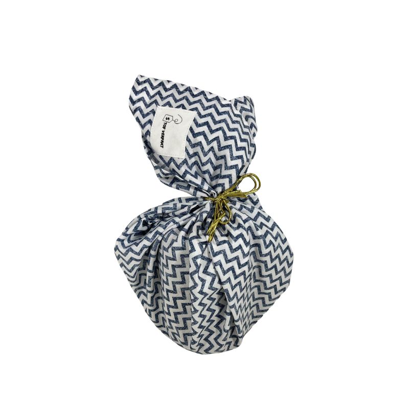 Blauwe golf inpakdoek M