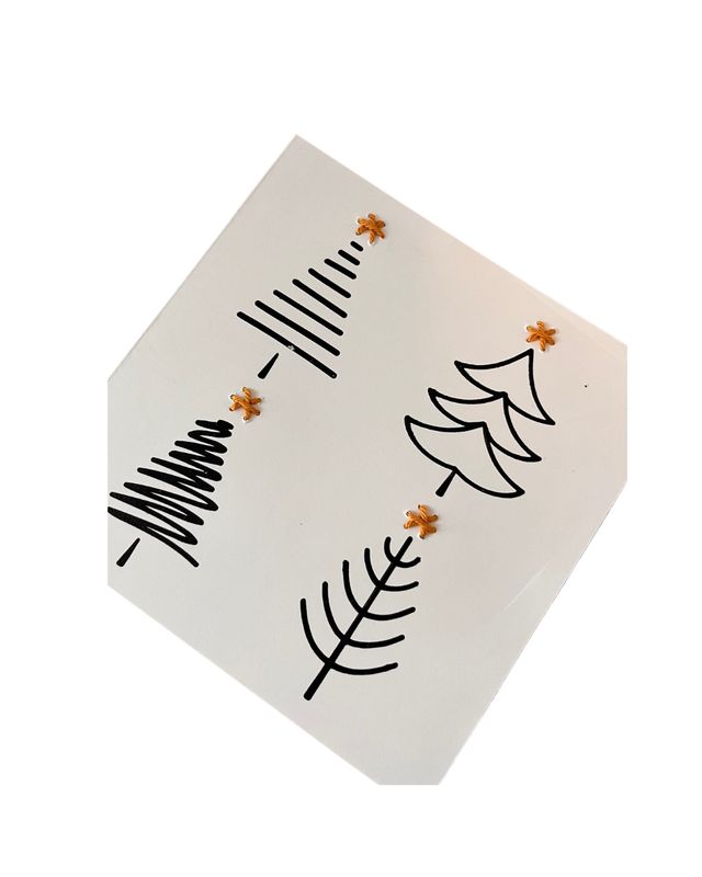 Kerstkaart Dennenboom