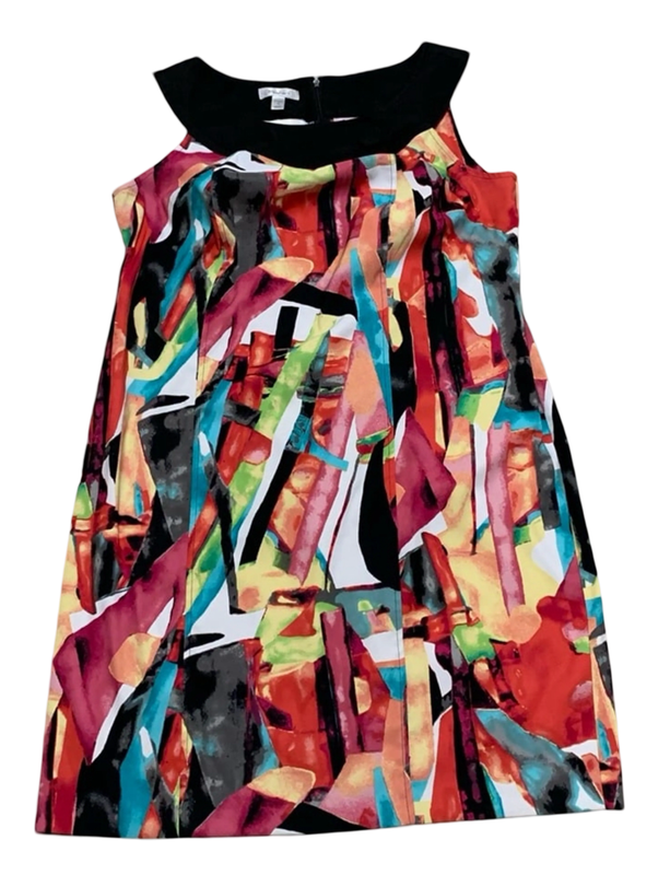 Geometric Sleeve, Multicolored Dress Size 20