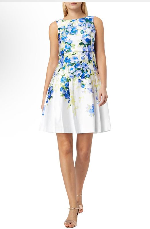 Ralph Lauren Fit/Flare Floral Dress Size 8