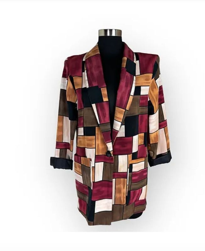 Vintage Kensington Abstract Blazer