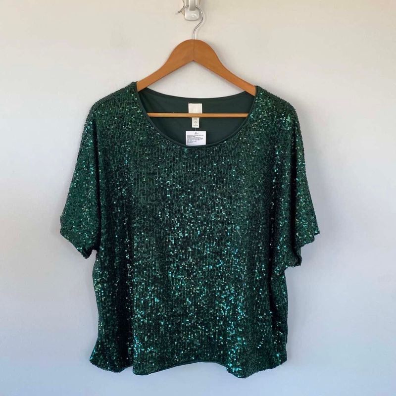 H&M Sequin Top
