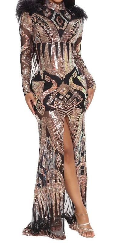 Fashion Nova Entourage Maxi Gown