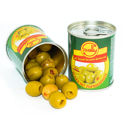 Spanische Oliven mit Paprika 48* 120g