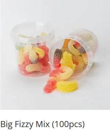 Mega Tubz Fizzy Jelly Mix 100* 90 gr