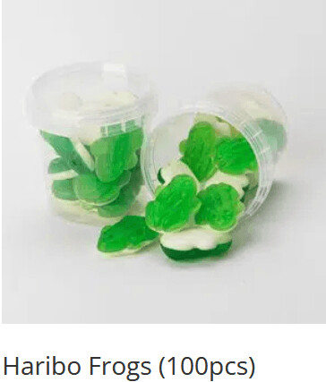 Mega Tubz Haribo Frogs 100* 90 gr