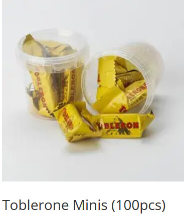 Mega Tubz Toblerone Minis 100* 90 gr