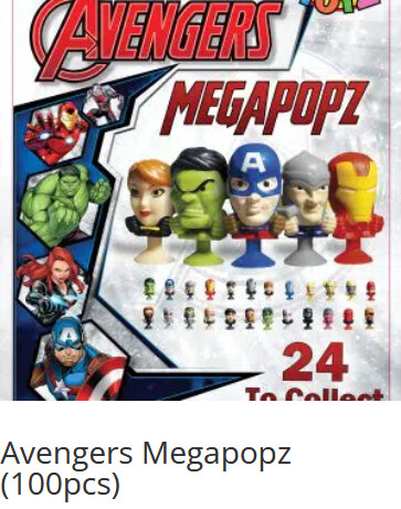 Avengers Megapopz (65mm Kapseln) 100 Stück
