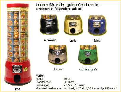 Sallysnackautomaten gebraucht rot Münzeinwurf 1,00€ Sallysnackautomaten gebraucht rot Münzeinwurf 1,00€