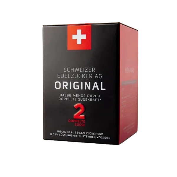 Schweizer Edelzucker Original Zucker – 500g Design Dose