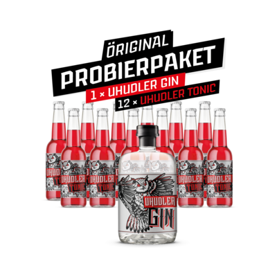 Öriginal Paket “Gin-Uhudler Tonic” 12x Uhudler Tonic & 1x Gin