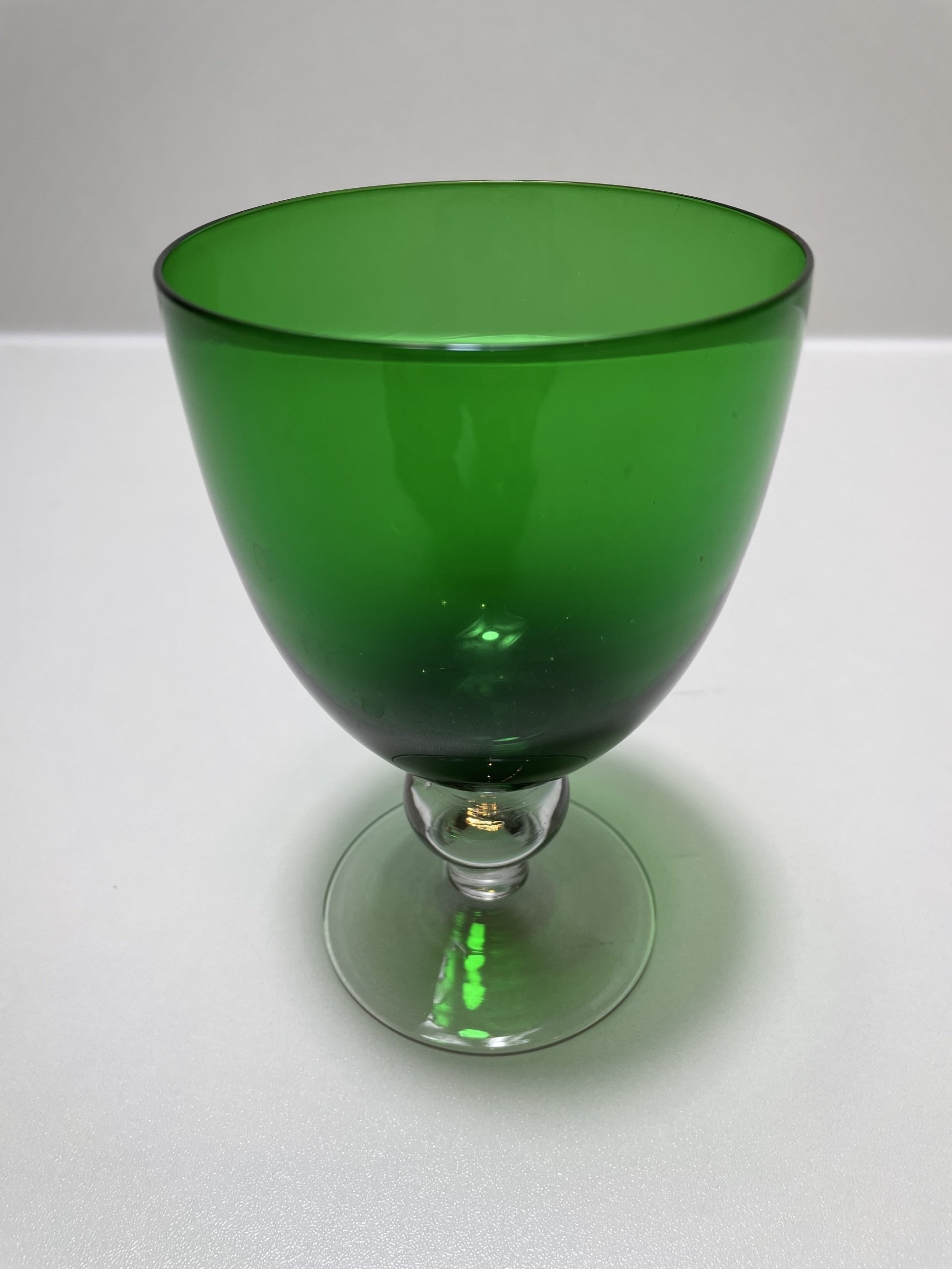 4er Set Weingläser grün 60er