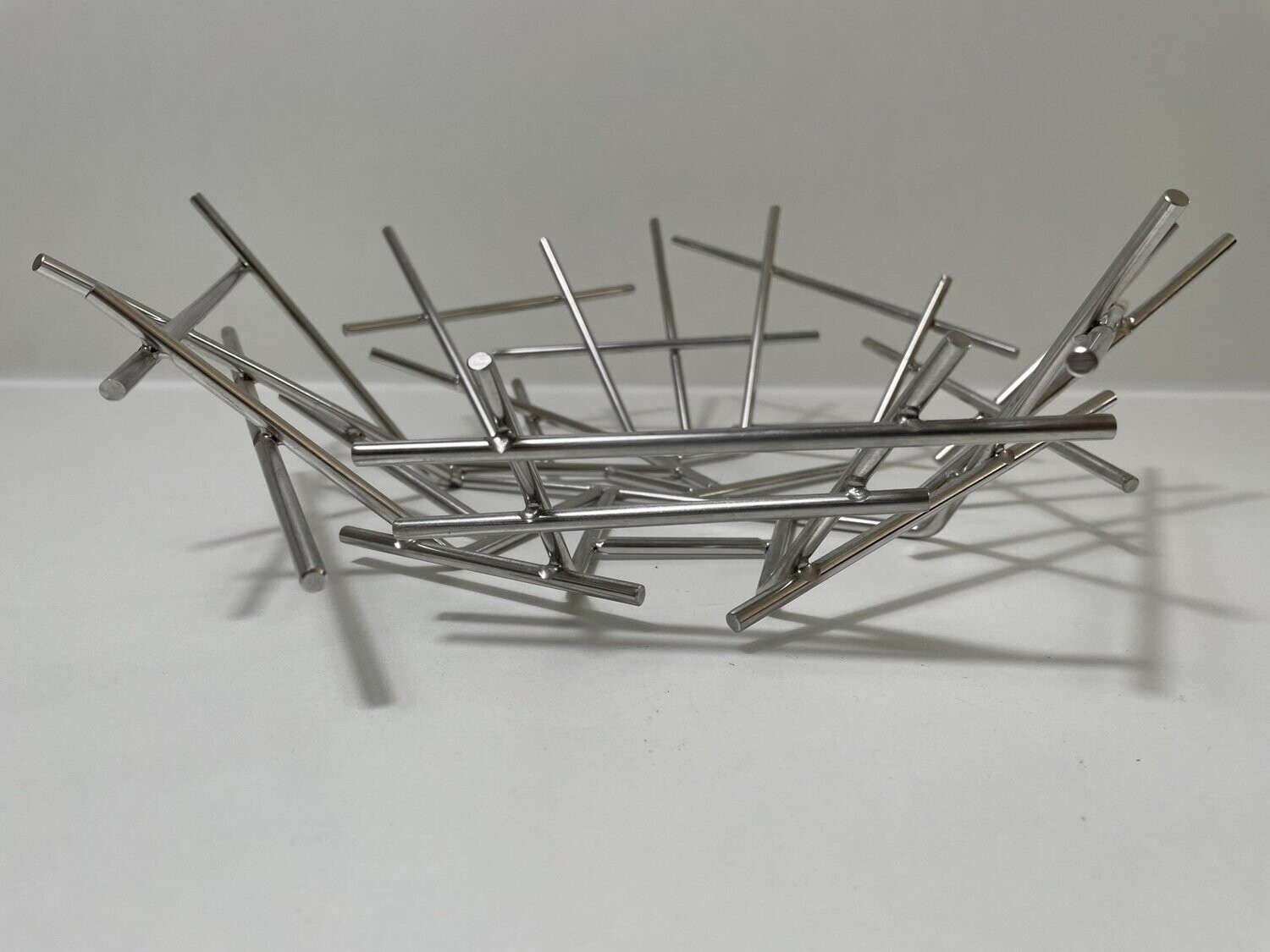 Obstkorb Metall Chrom 