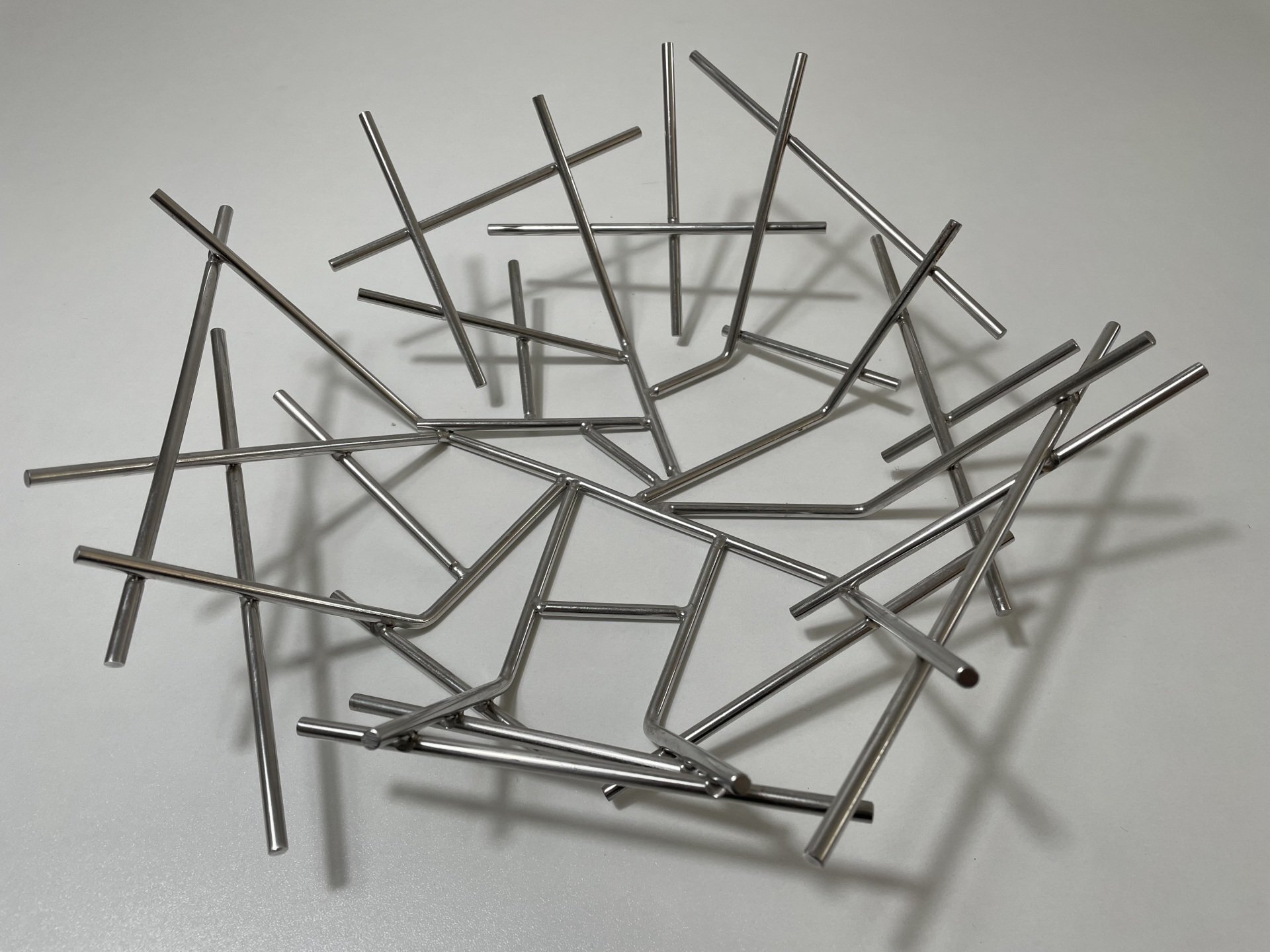 Obstkorb Metall Chrom 