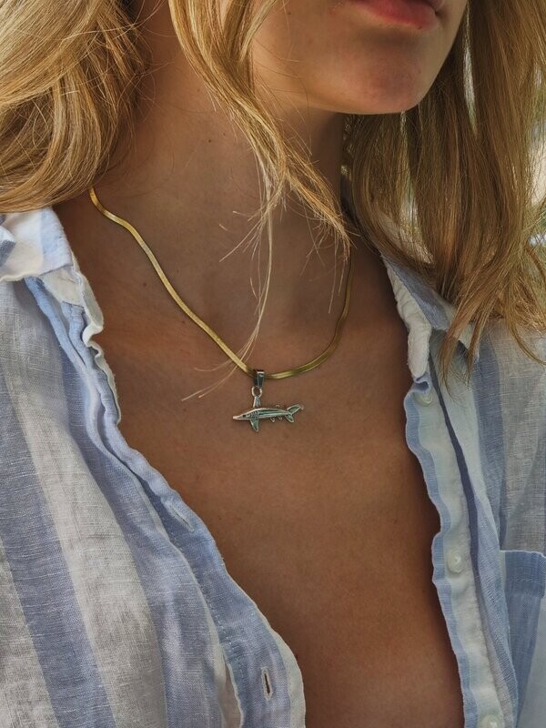 Gold Nurse Shark Necklace