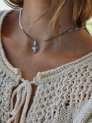 Silver Turtle Necklace