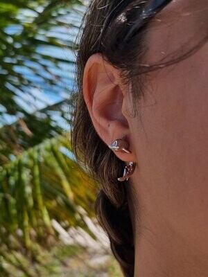 Silver Hammerhead Shark Earrings