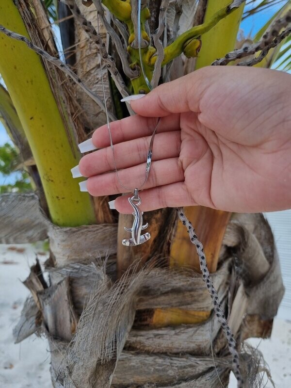 Silver Hammerhead Shark Necklace