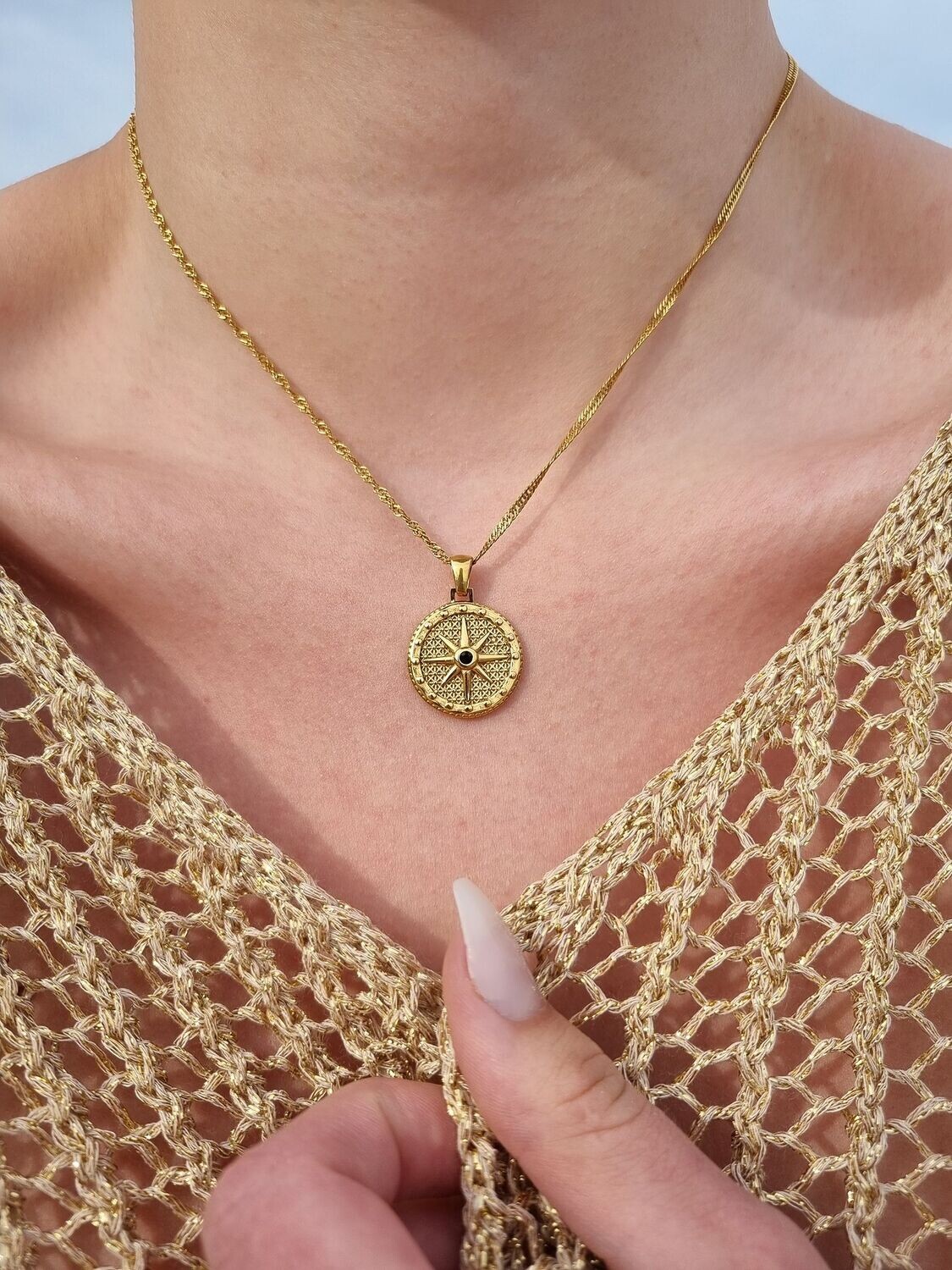 Gold North Star Necklace - Tomfoolery London