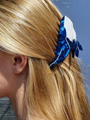 Blue Whale Hair Clip