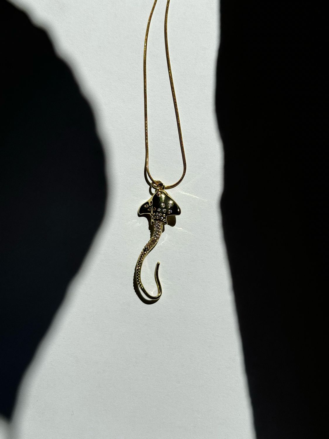 Spotted Eagle Ray Necklace