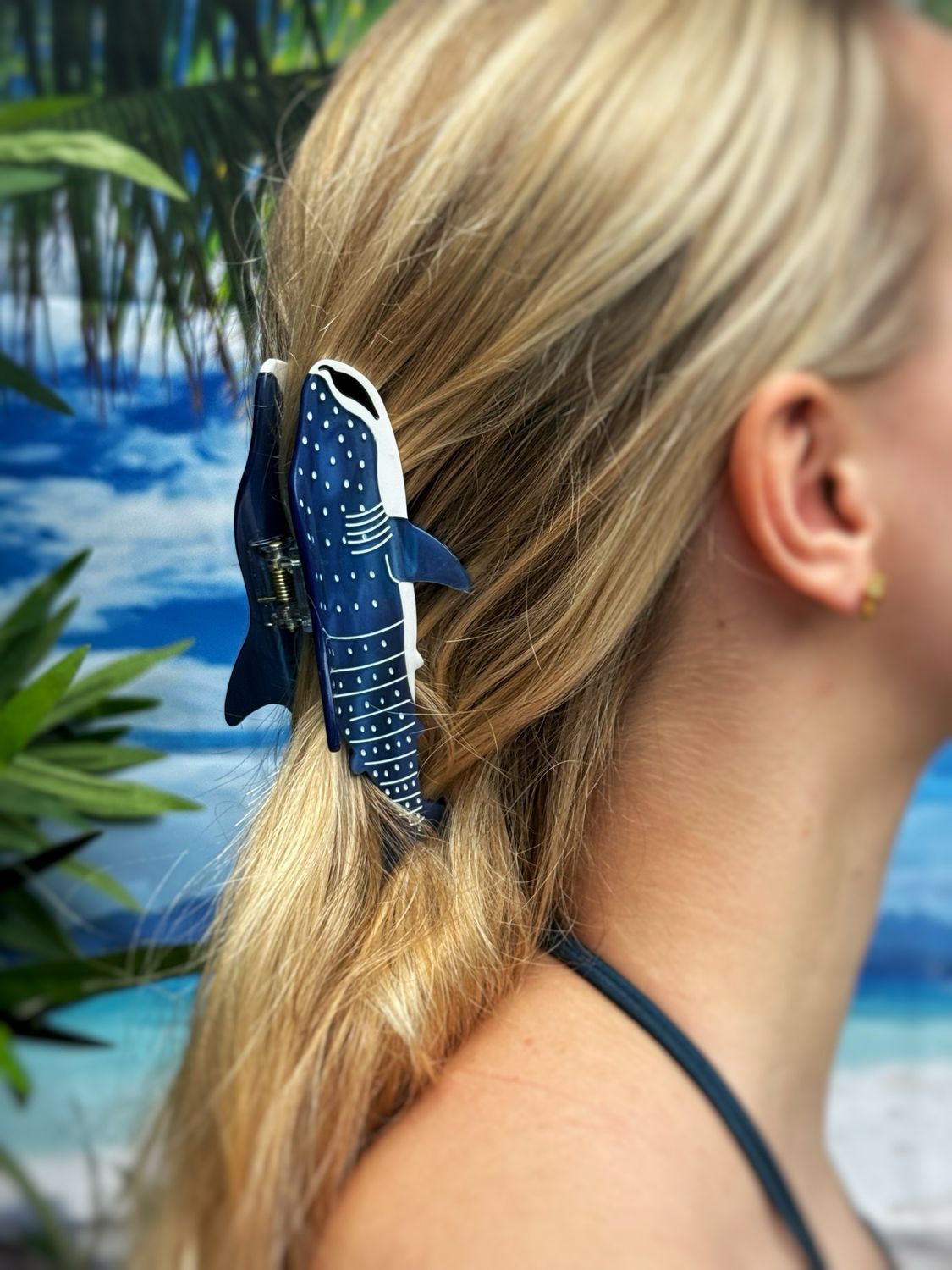Big Whale Shark Hair Clip