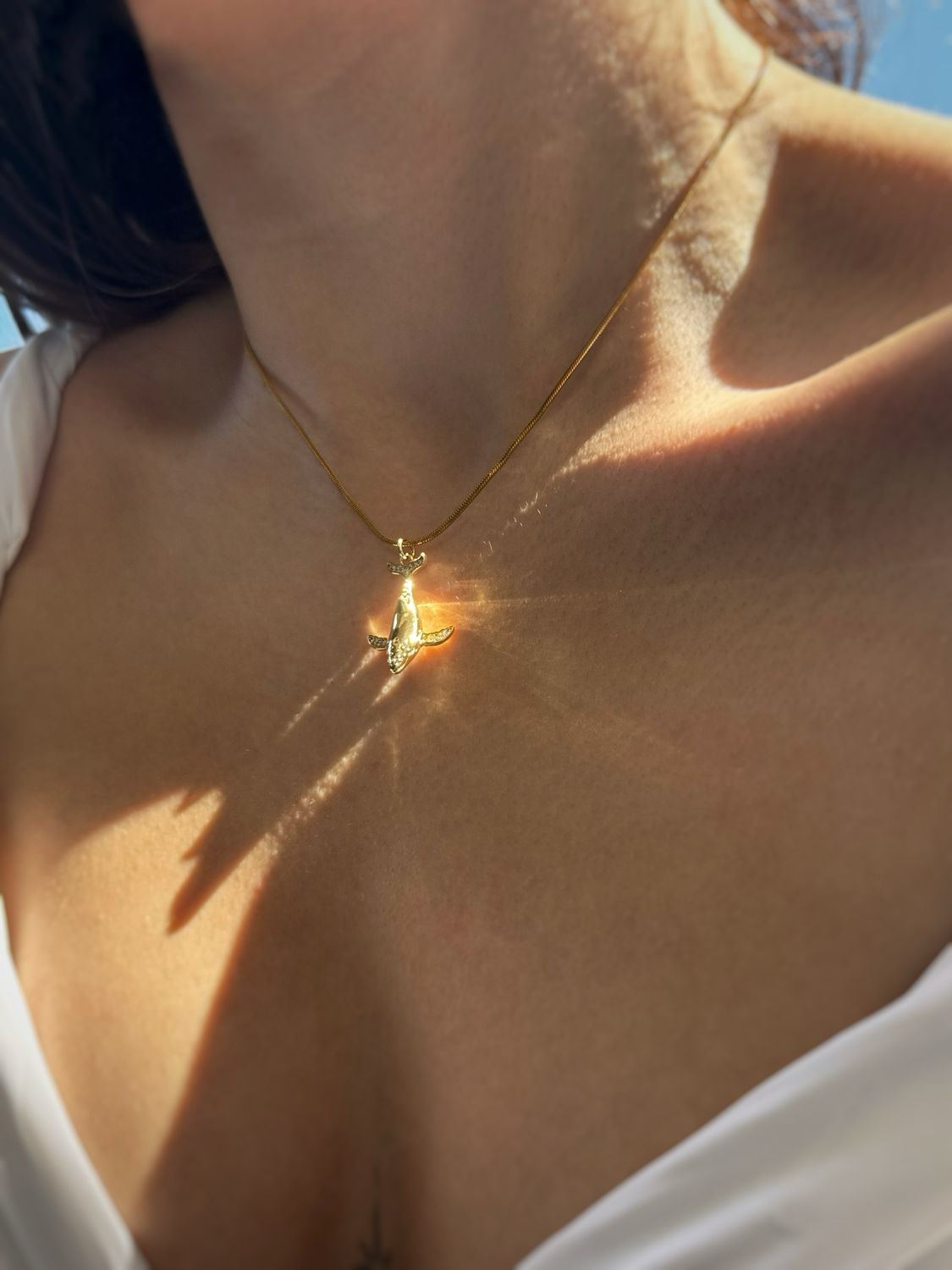 Diamond Whale Necklace