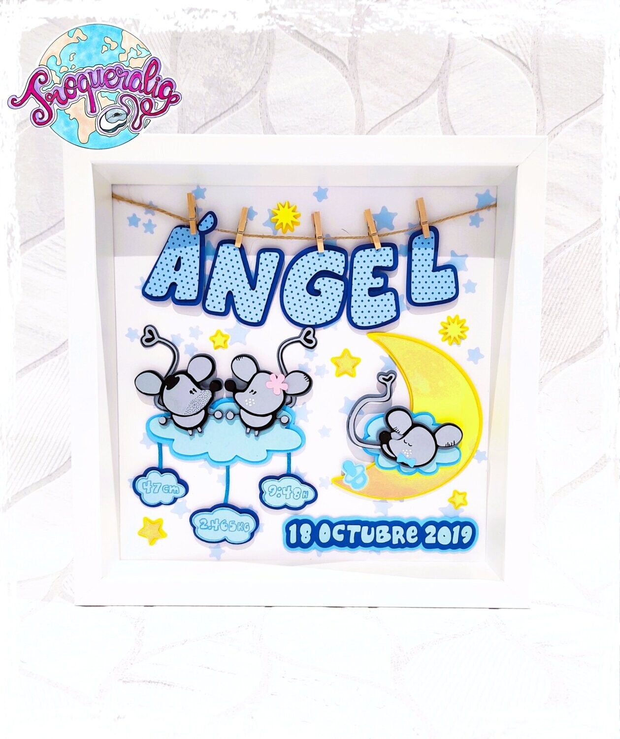 Cuadro bebé personalizado