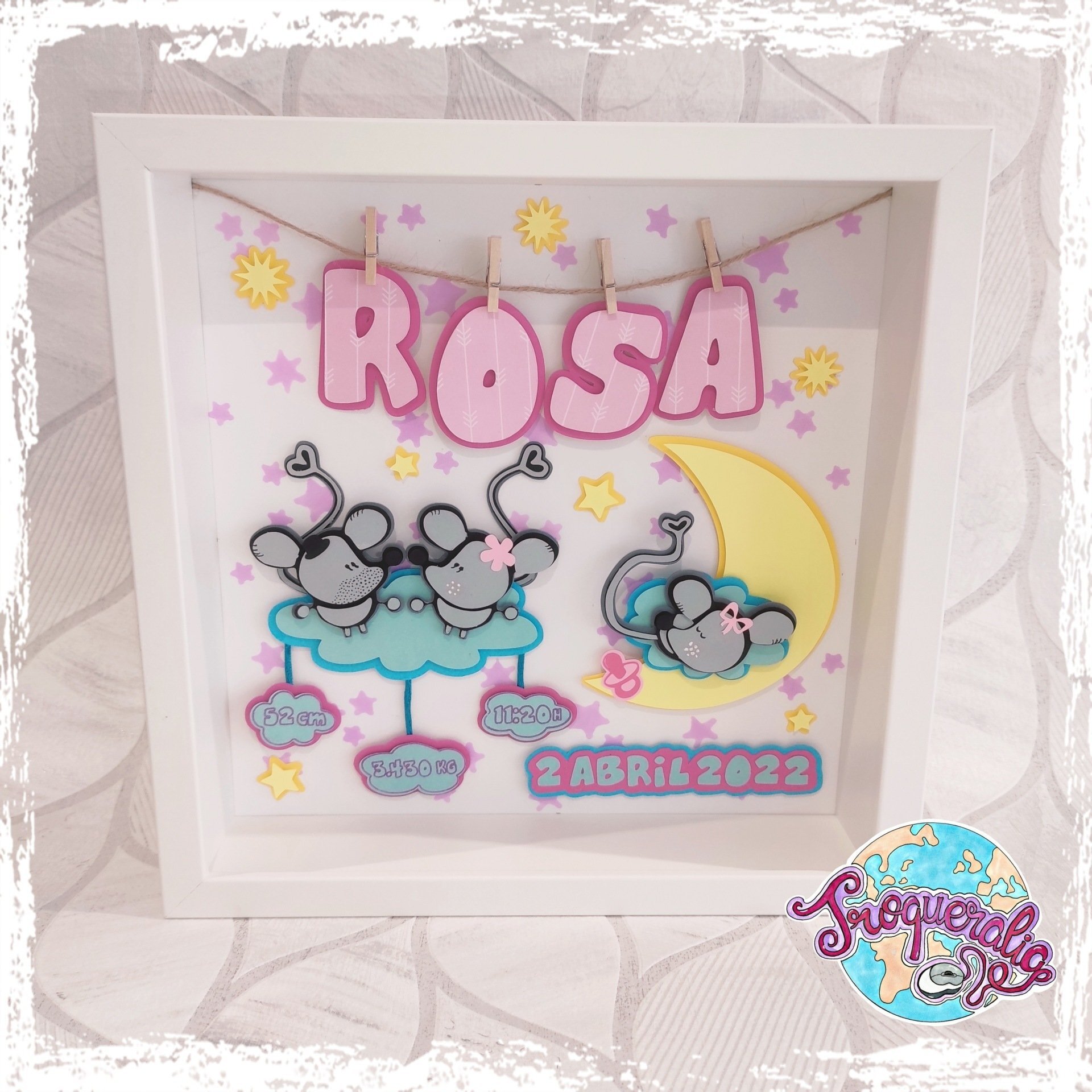 Cuadro bebé personalizado