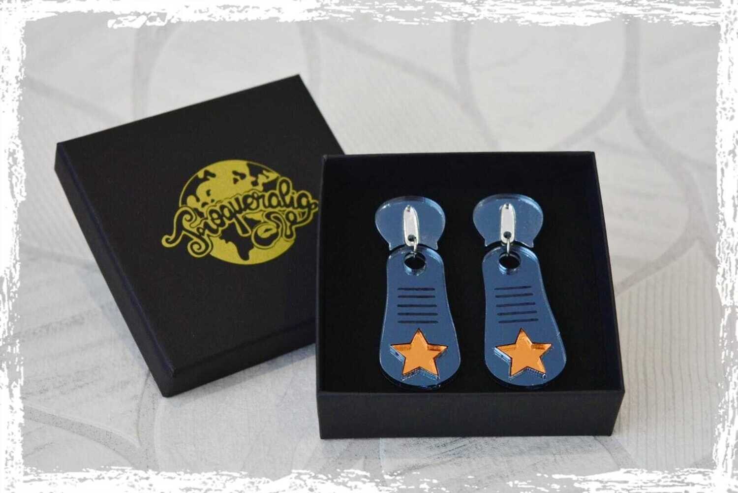 Pendientes cremallera
