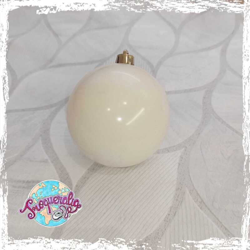 Bola de navidad Blaca lana brillo