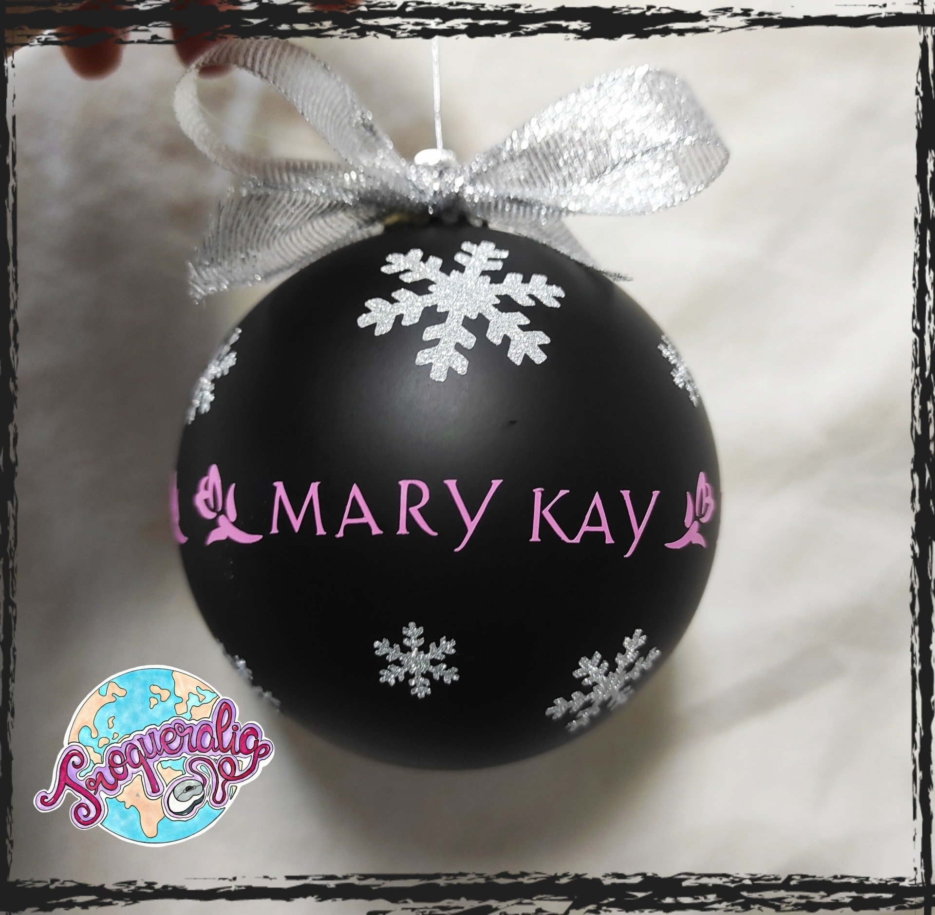 Bola de navidad Negra brillo/mate