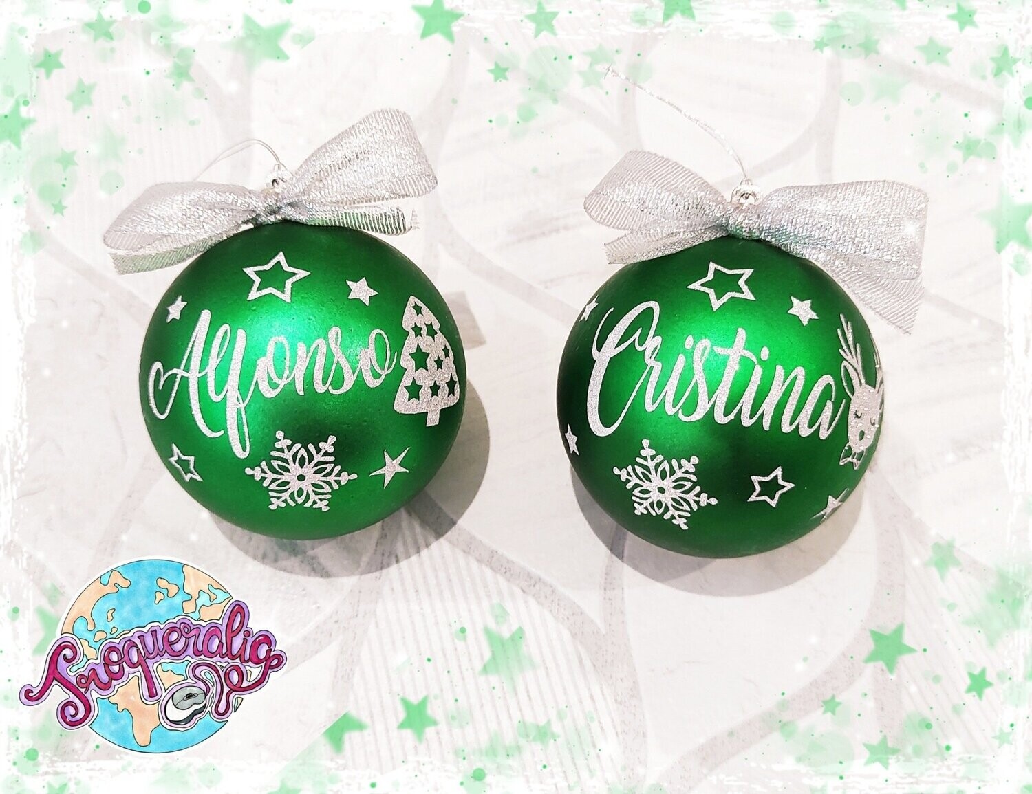 Bola de navidad Verde brillo/mate