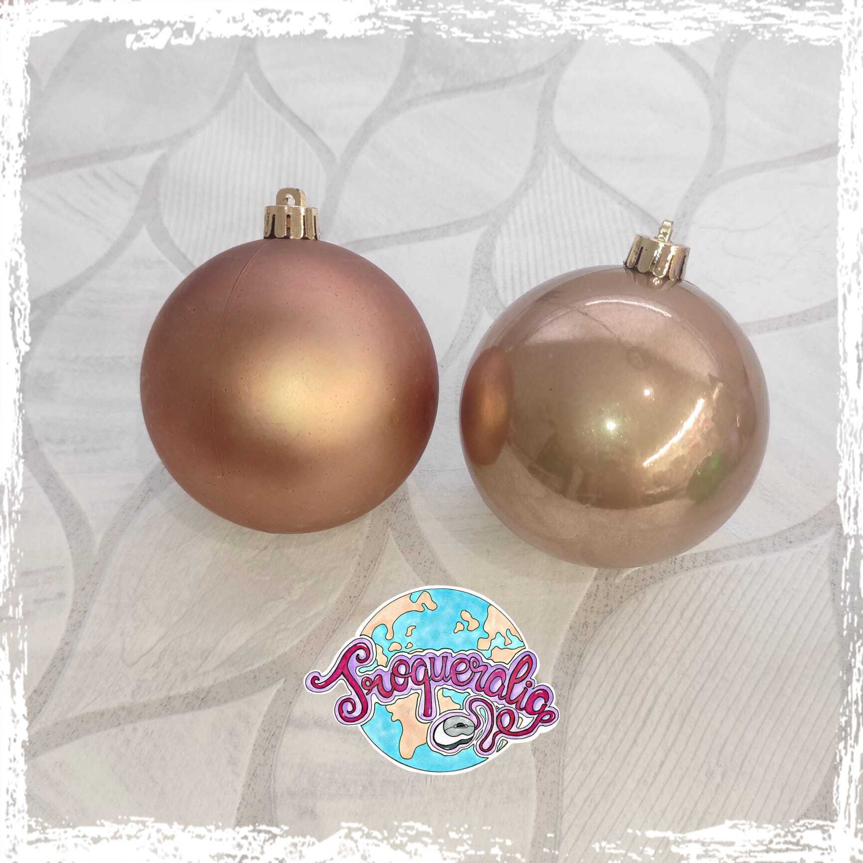 Bola de navidad camel brillo/mate