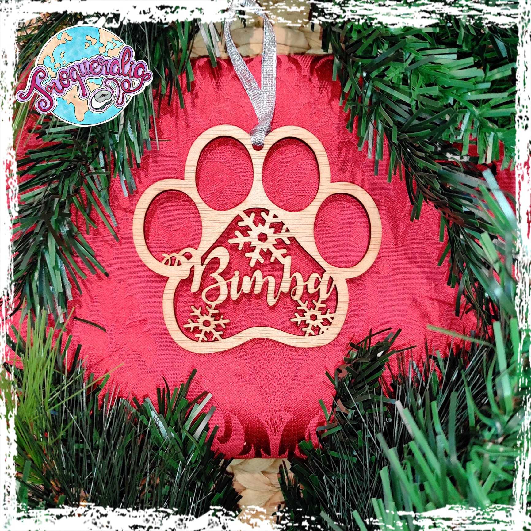 Adorno árbol de navidad hulla