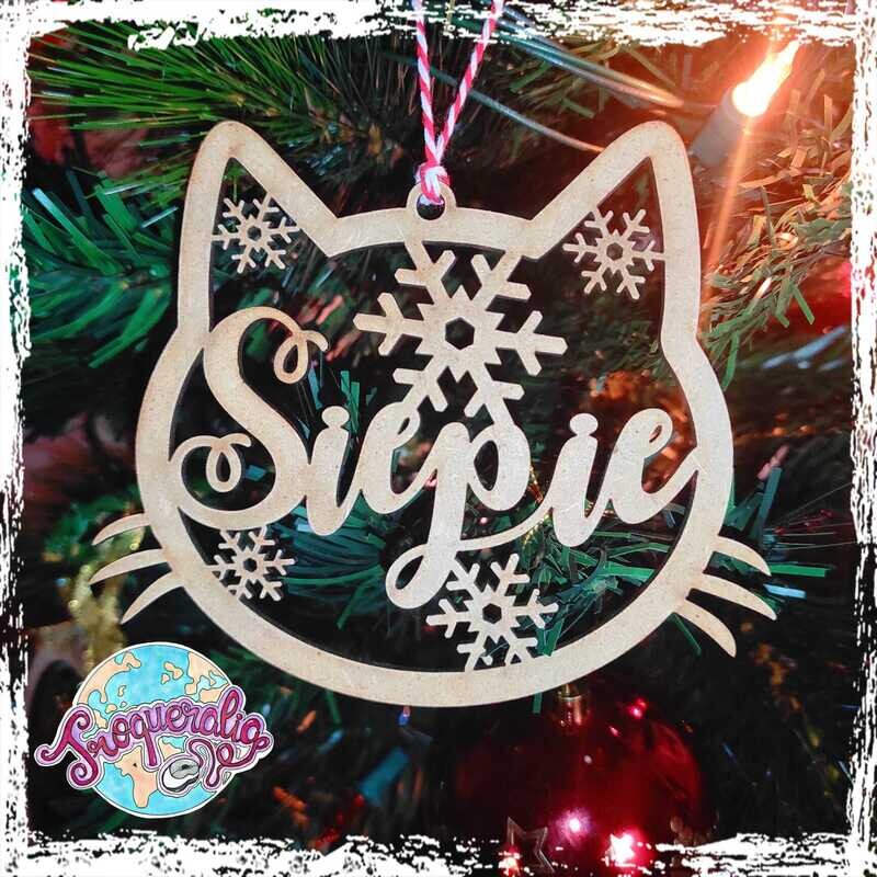 Adorno árbol de navidad Gatito