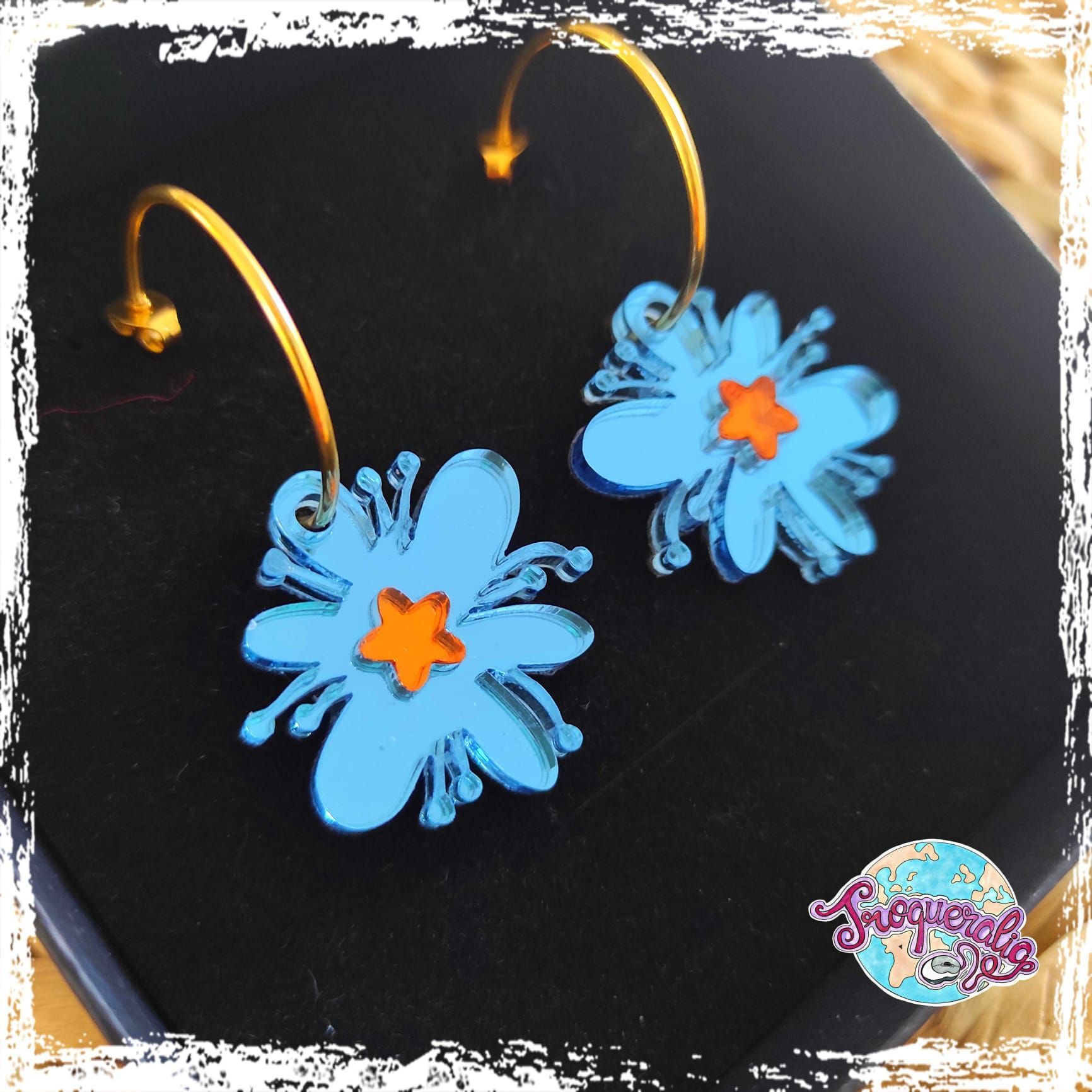 Pendientes flor fantasía