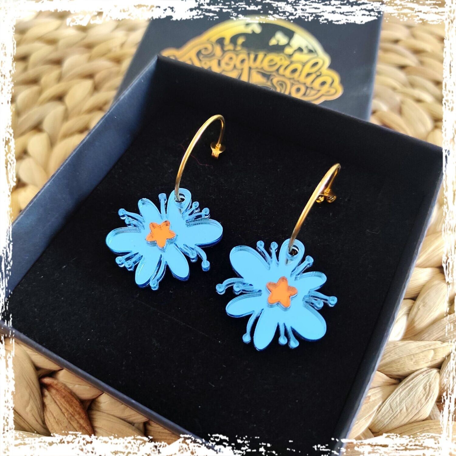 Pendientes flor fantasía
