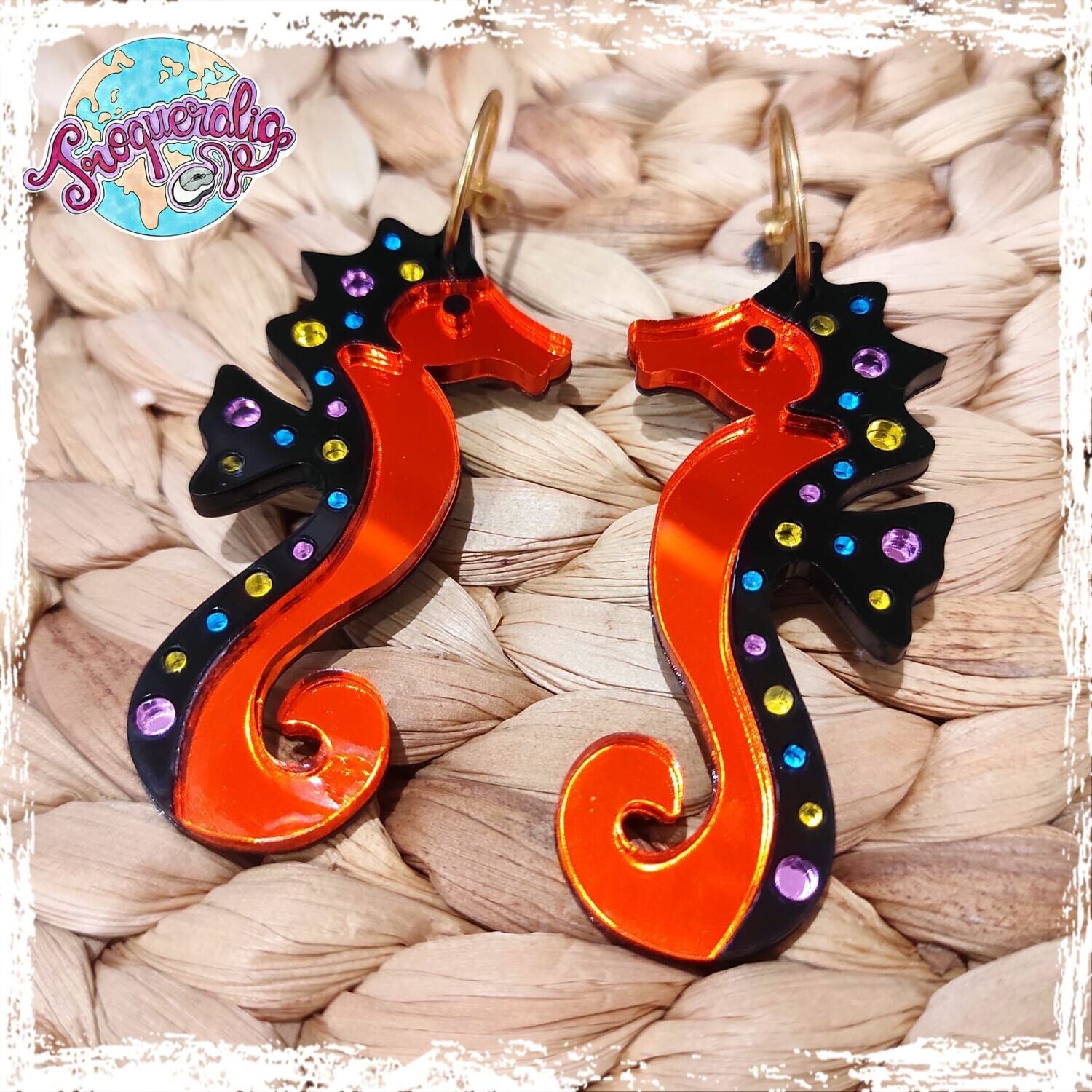 Pendientes caballitos de Mar fantasía