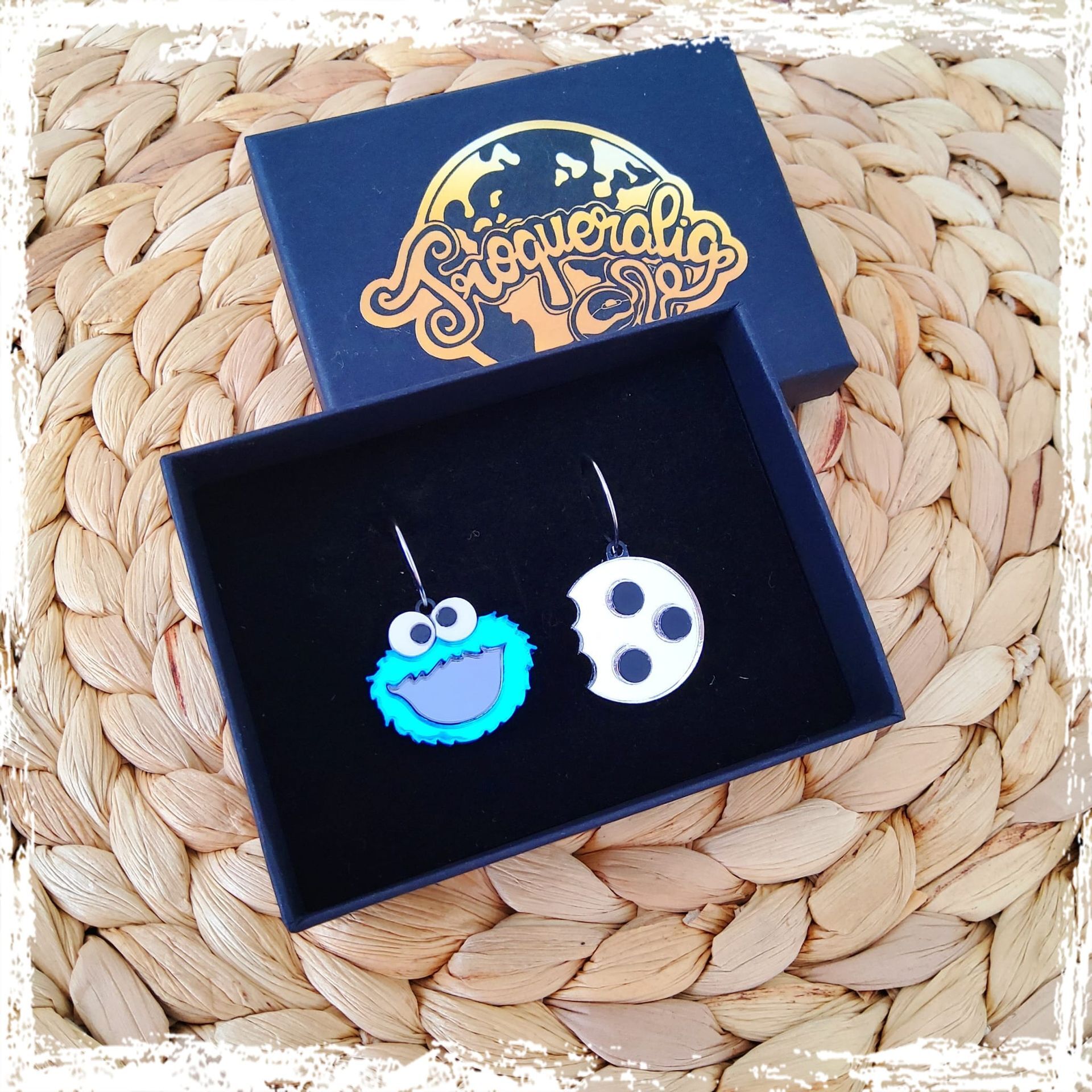 Pendientes monstruo y galleta