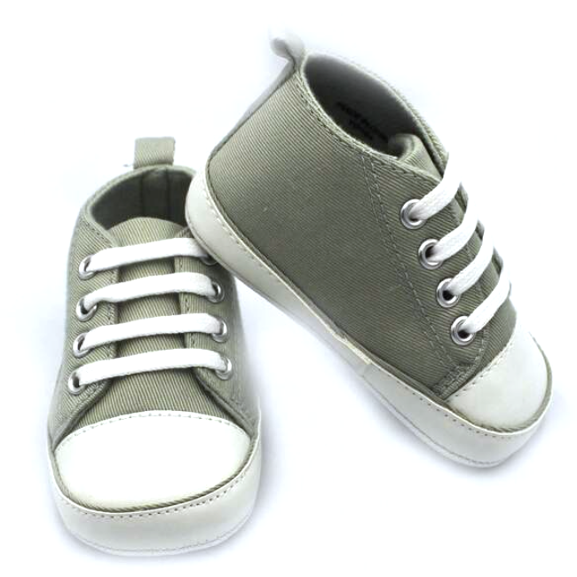Zapatillas de bebe personalizadas Gris verdoso