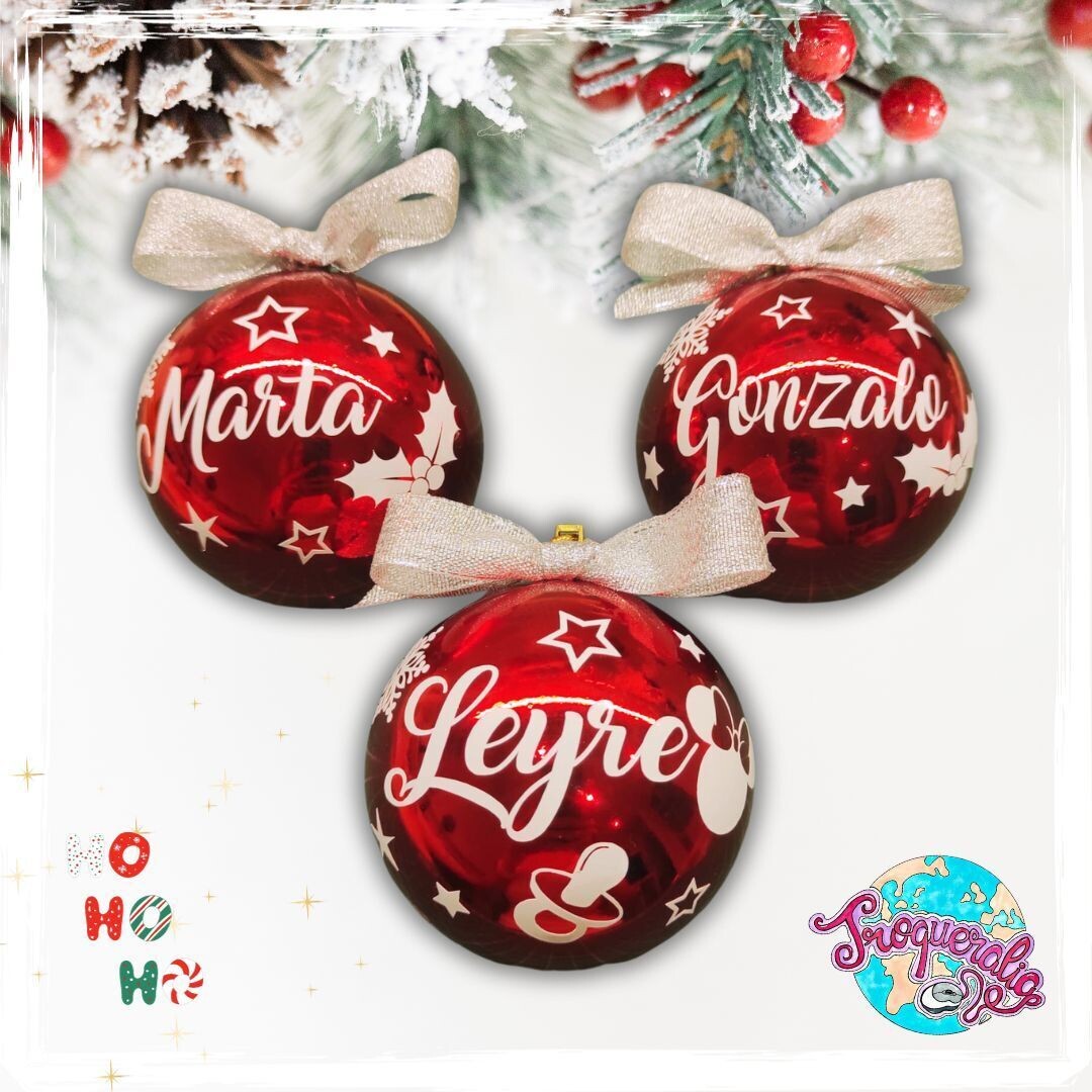Bola de navidad roja brillo/mate