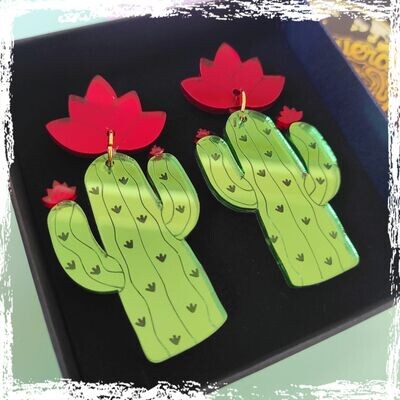 Pendientes cactus